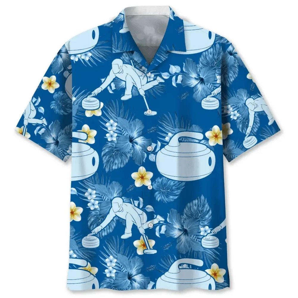 Curling Blue Nature Hawaiian Shirt HWBN2762181 - Beltina