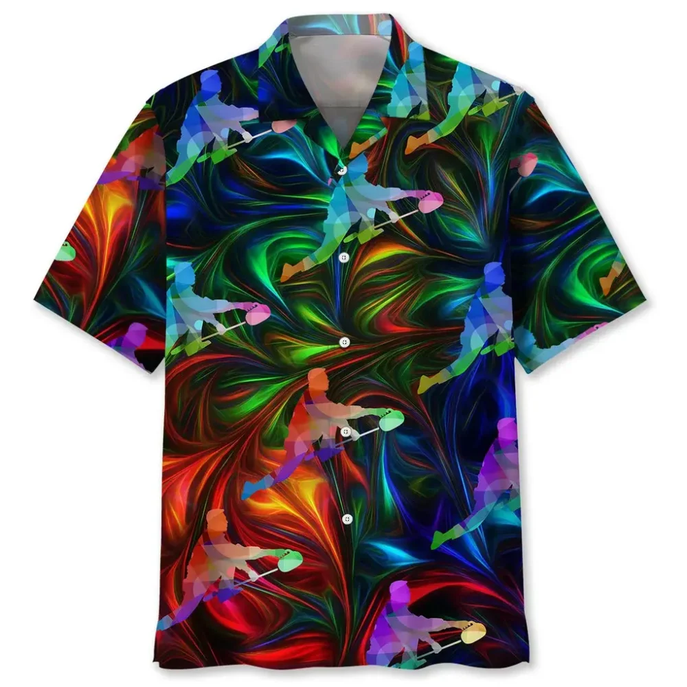 Curling Color Hawaiian Shirt HWBN2762182 - Beltina
