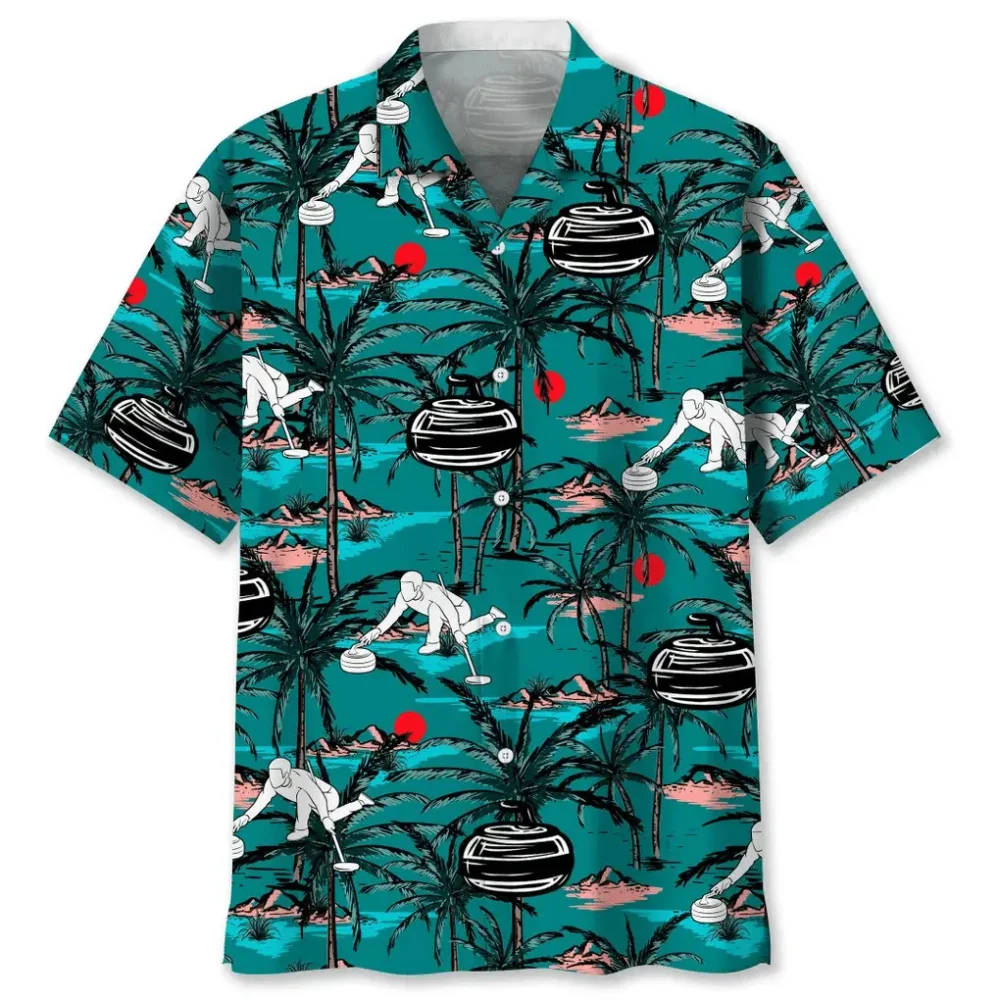 Curling Vintage Hawaiian Shirt HWBN2762198 - Beltina
