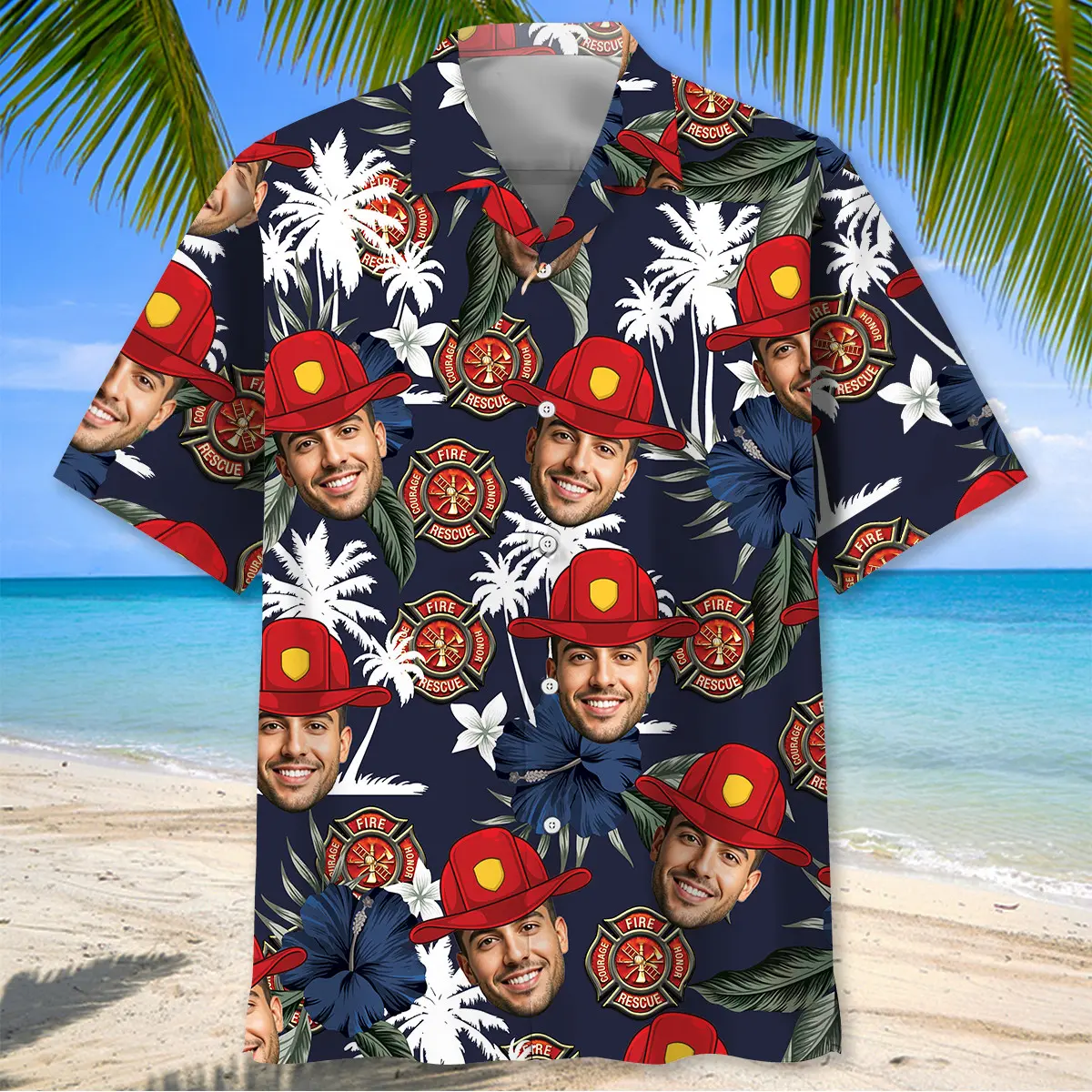 custom-photo-firefighter-helmet-hawaiian-shirt-2