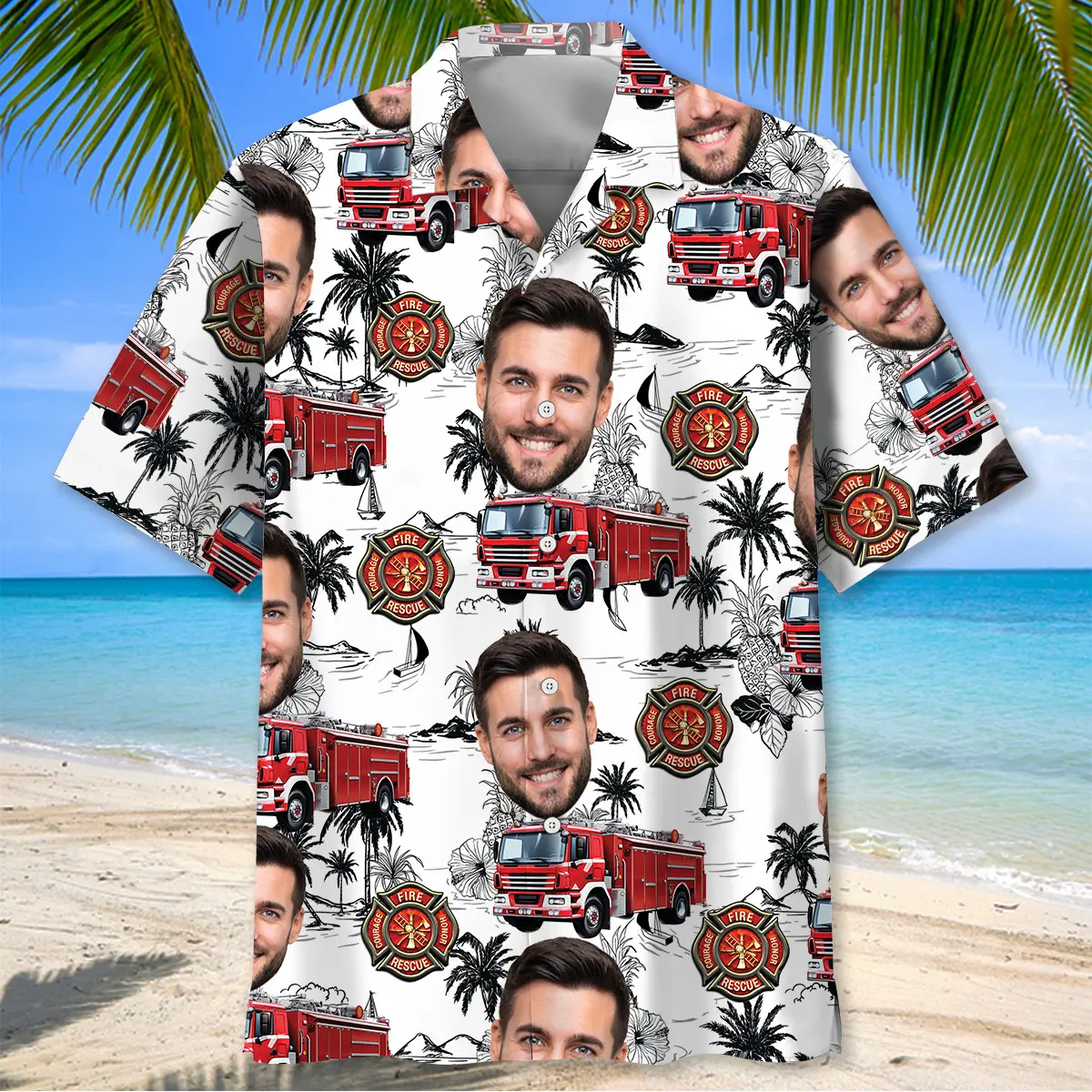 custom-photo-firefighter-truck-hawaiian-shirt-2
