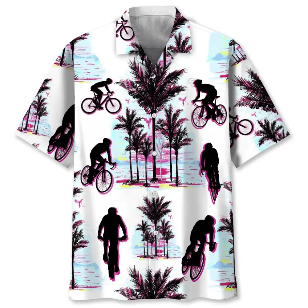 Cycling Abstract Background Hawaiian Shirt HWBN2762201 - Beltina