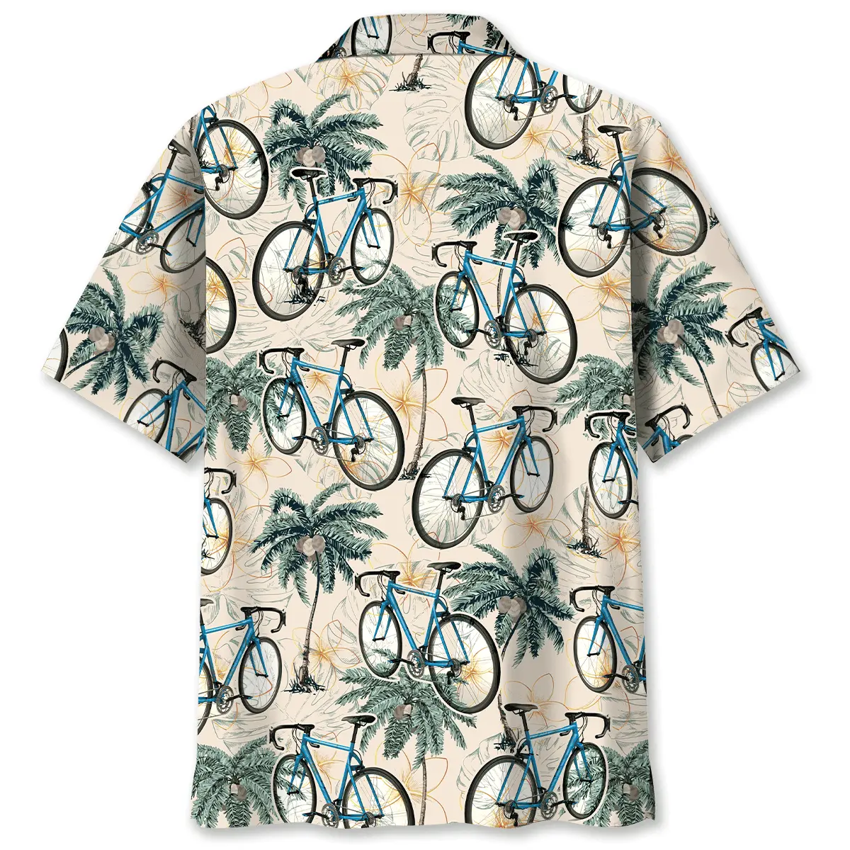 cycling-palm-tree-beach-hawaiian-shirt-1