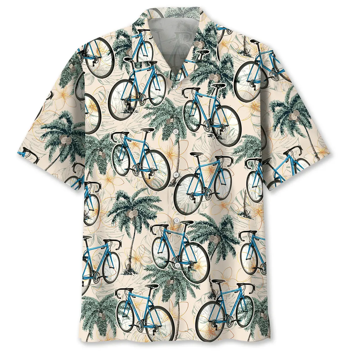 cycling-palm-tree-beach-hawaiian-shirt