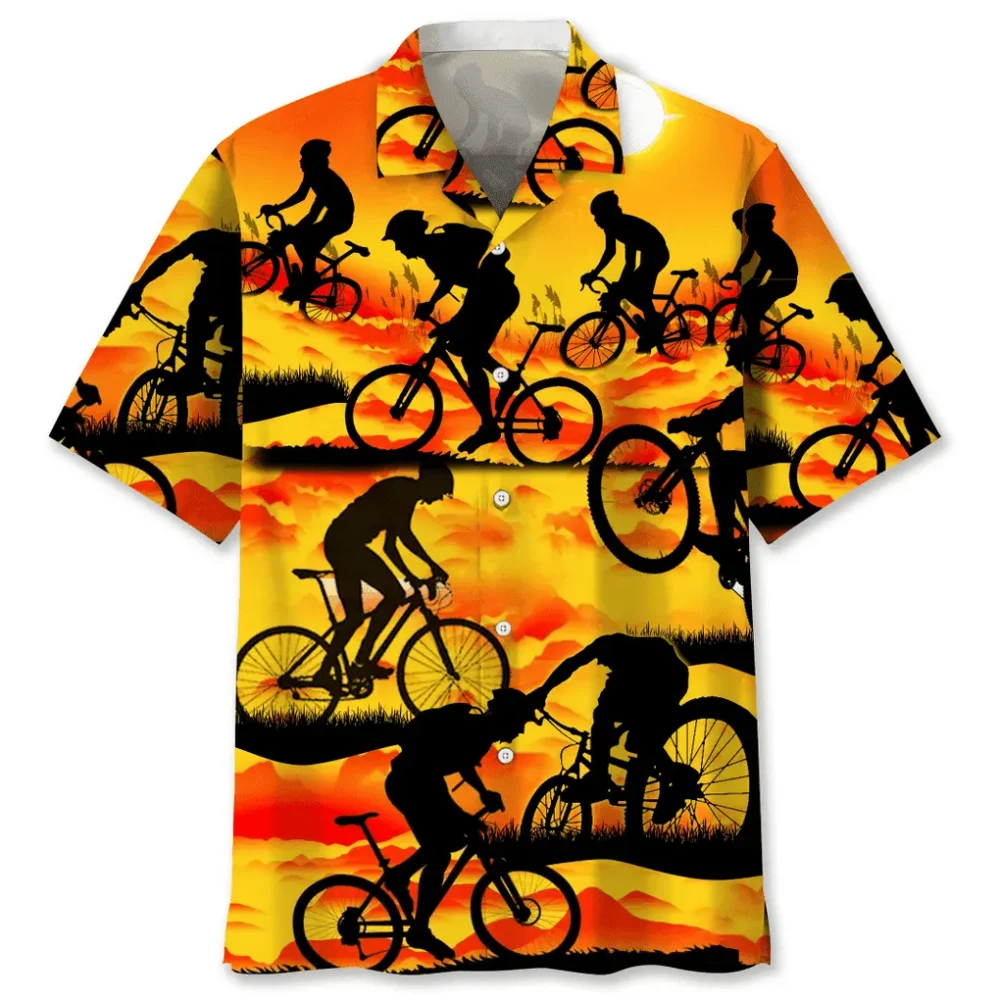 Cycling Sunshine Hawaiian Shirt HWBN2762233 - Beltina