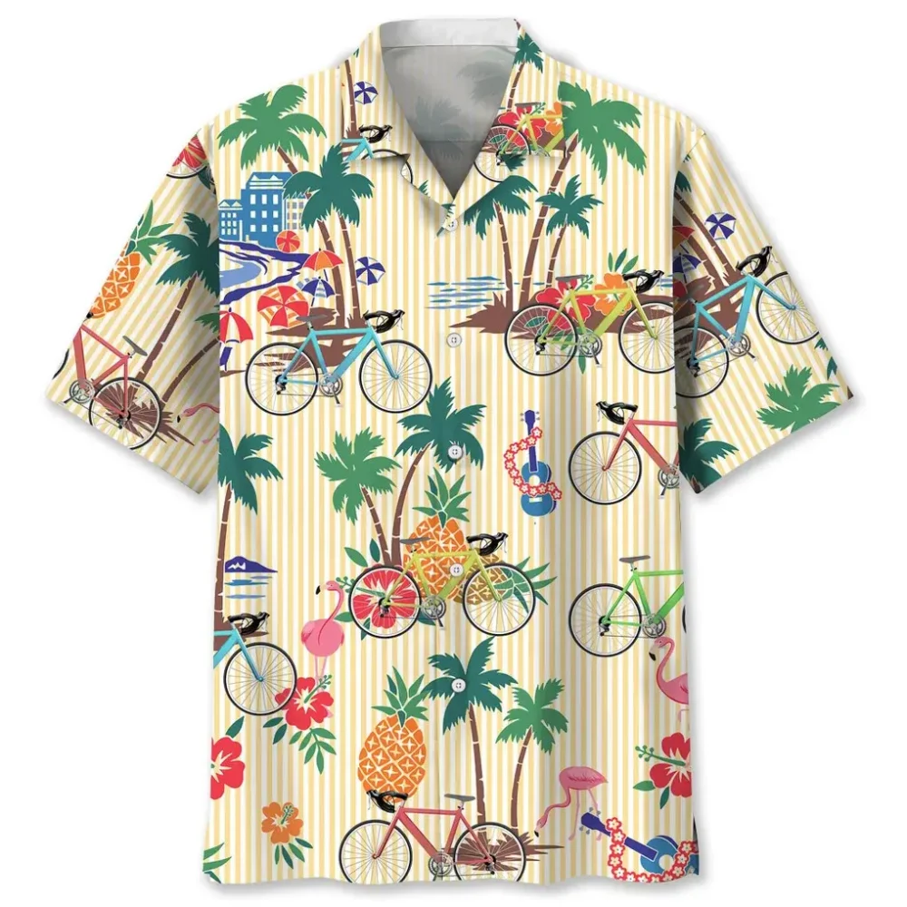 Cycling Tropical Hawaiian Shirt HWBN2762235 - Beltina