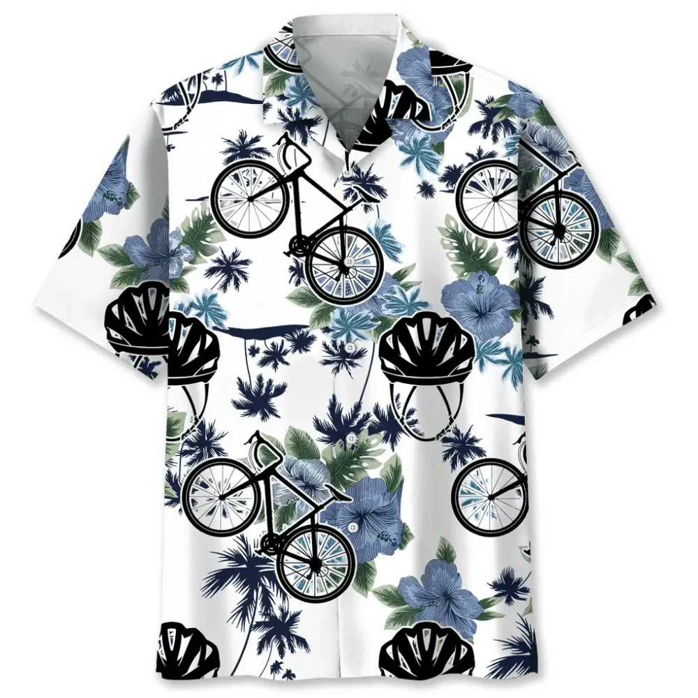 Cycling White Nature Hawaiian Shirt HWBN2762244 - Beltina