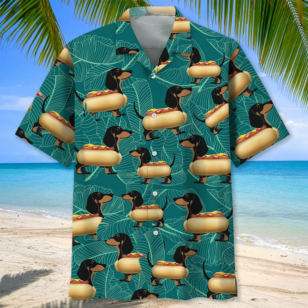 dachshund-hot-dog-hawaiian-shirt-1
