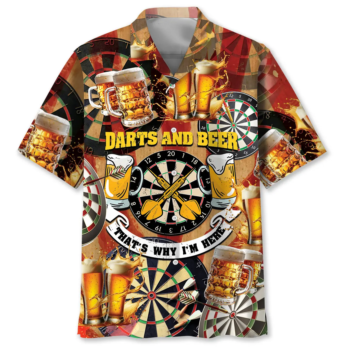 darts-and-beer-thats-why-im-here-hawaiian-shirt
