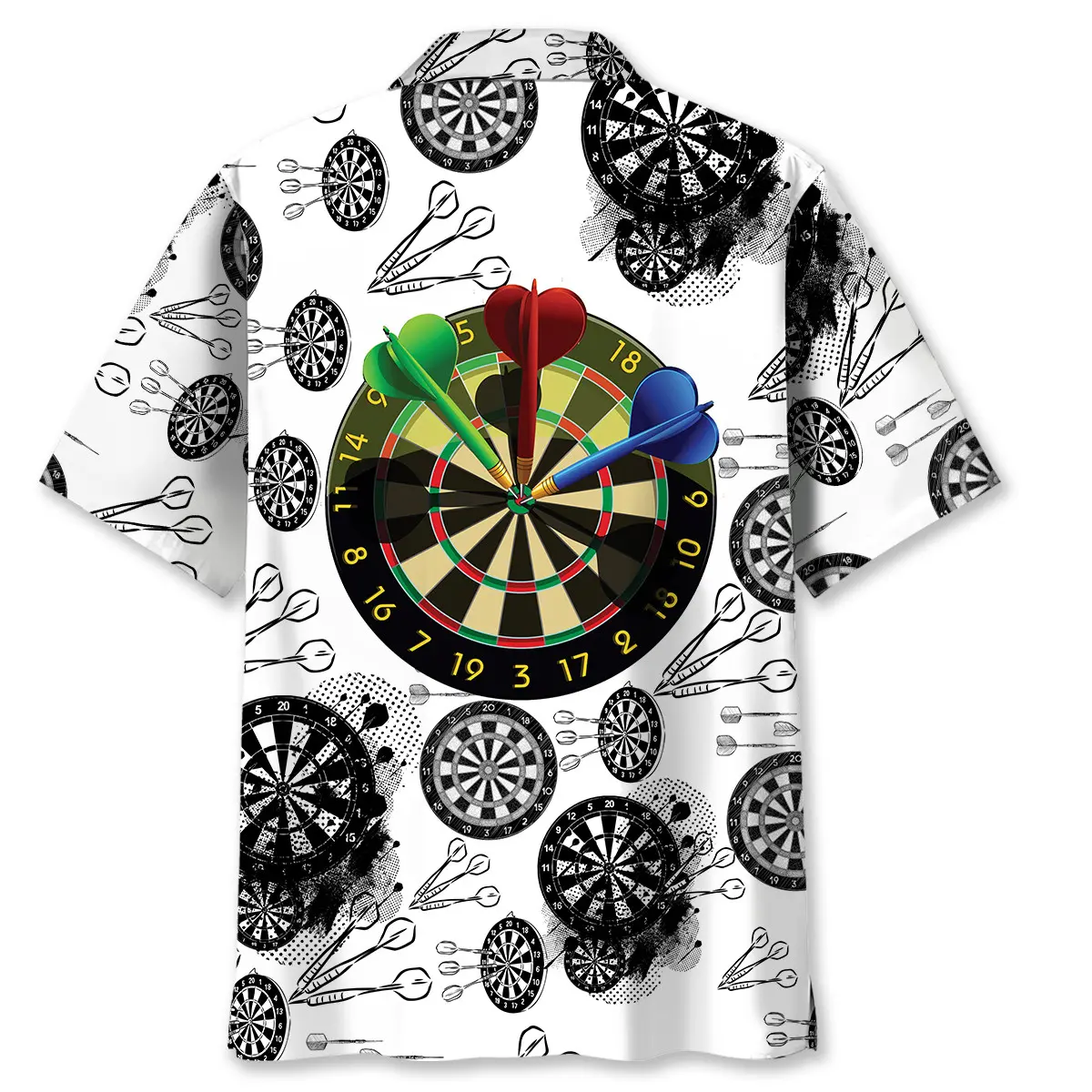 darts-black-white-hawaiian-shirt-1