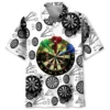 Darts Black White Hawaiian Shirt HWBN2765005 - Beltina