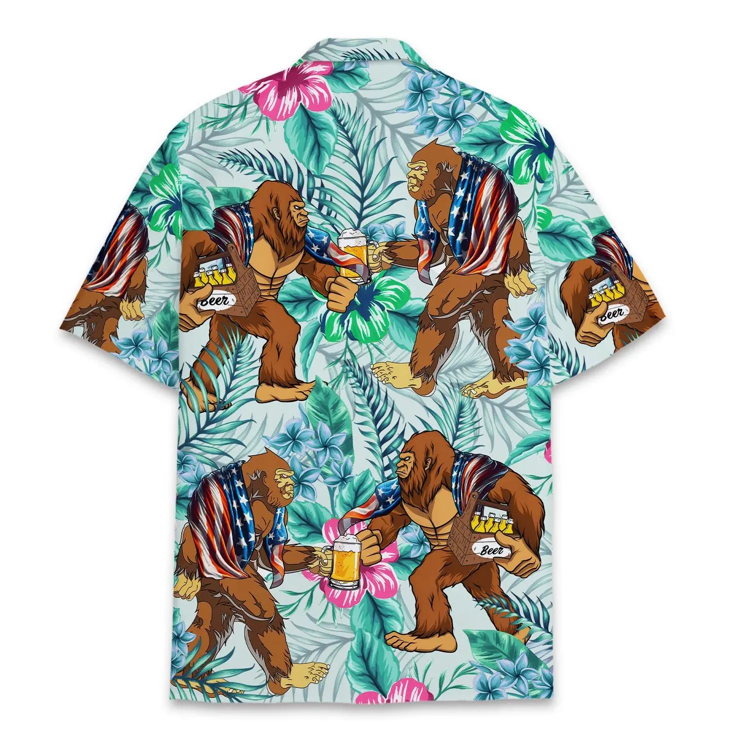 deluxe-tropical-hippie-bus-mix-blue-theme-hawaiian-shirt-2