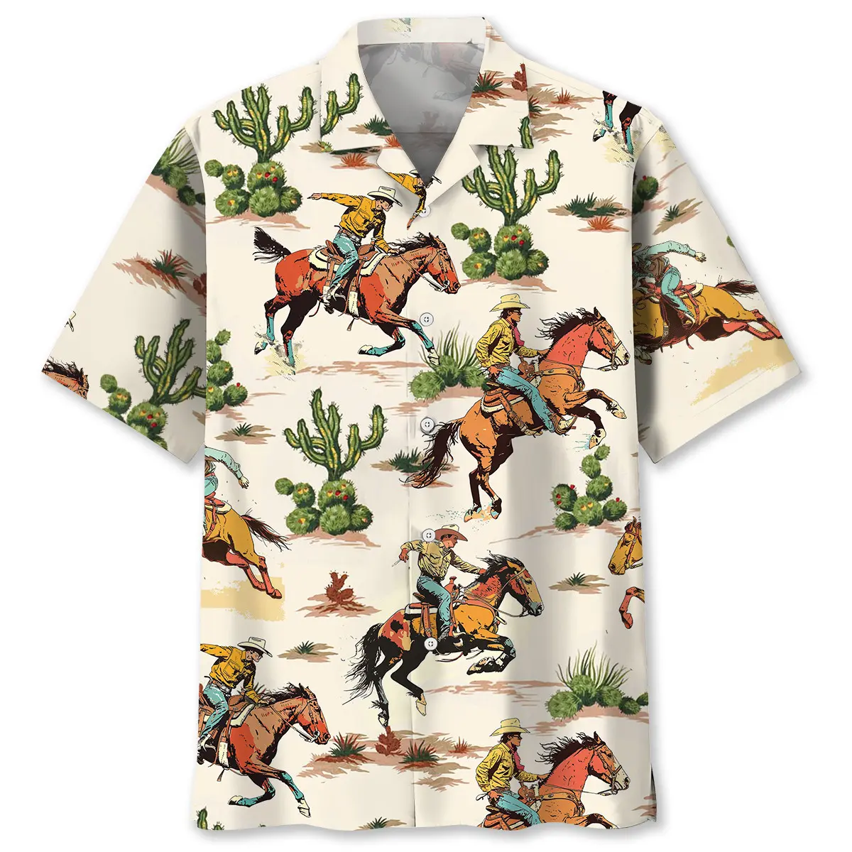 desert-cowboy-bucking-hawaiian-shirt