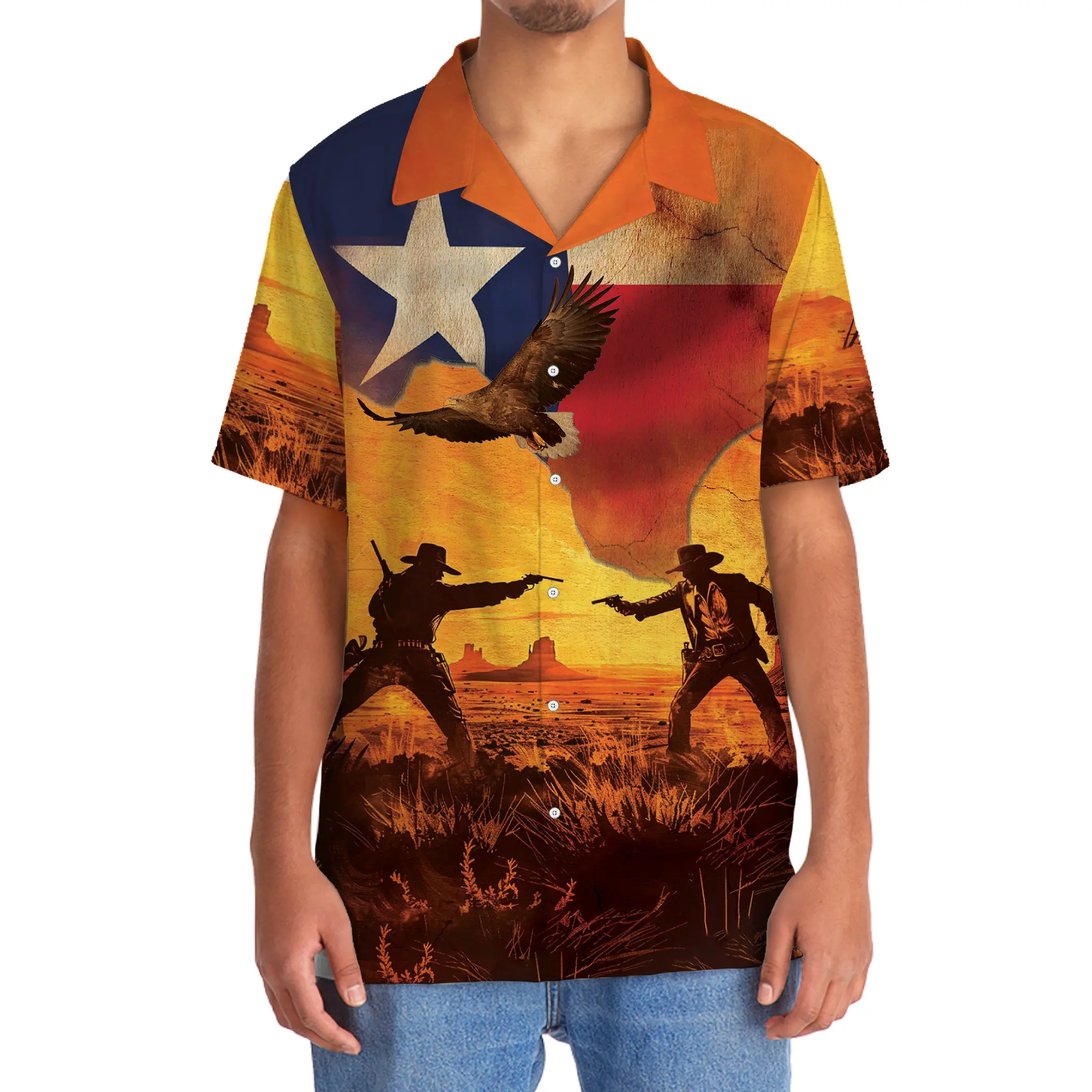 desert-cowboy-duel-hawaiian-shirt-2