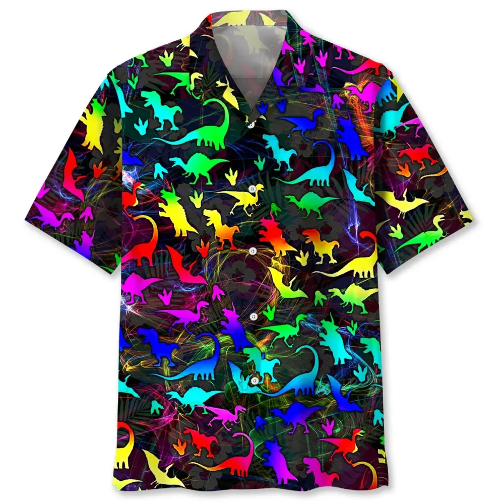 Dinosaur Color Hawaiian Shirt HWBN2762101 - Beltina