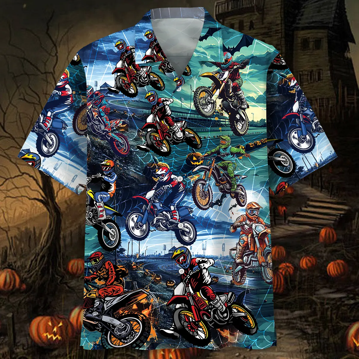 dirt-bike-halloween-race-track-hawaiian-shirt-2