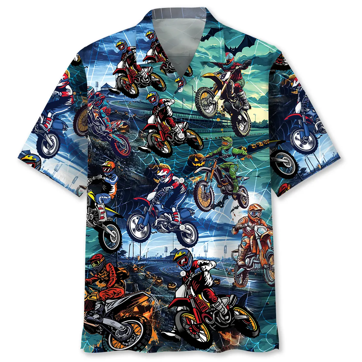 dirt-bike-halloween-race-track-hawaiian-shirt