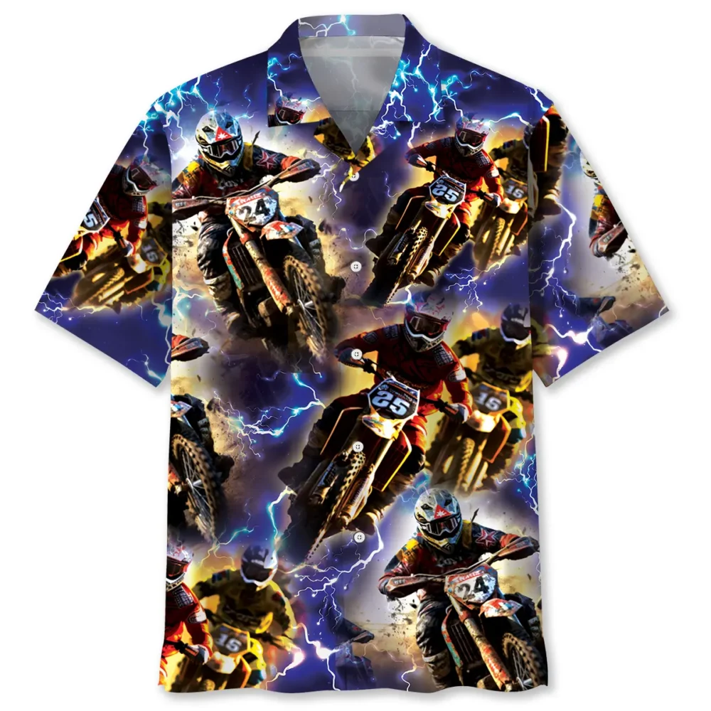 Dirt Bike Racing Hawaiian Shirt Men HWBN2762912 - Beltina