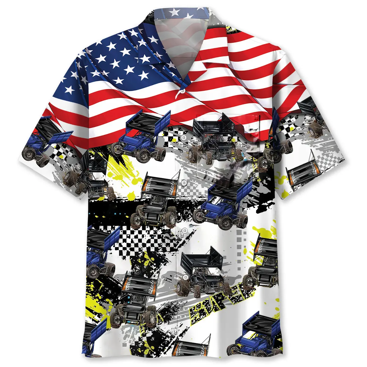 dirt-track-racing-sprint-car-usa-hawaiian-shirt