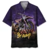 Dirtbike Braap Racing Purple Drawing Hawaiian Shirt HWBN2764029 - Beltina