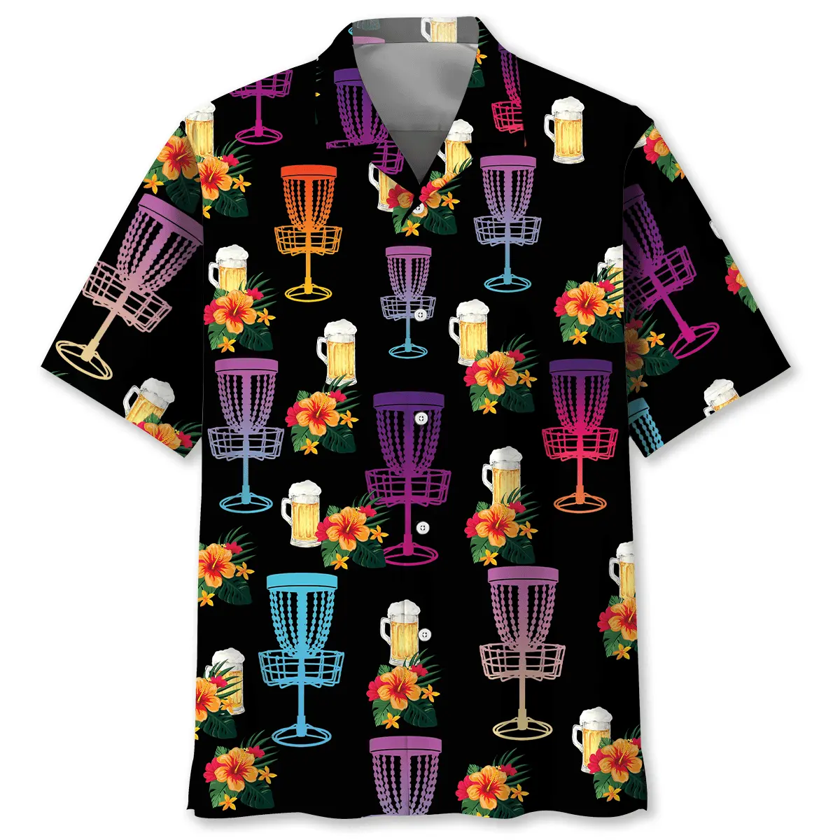 disc-golf-beer-hawaiian-shirt