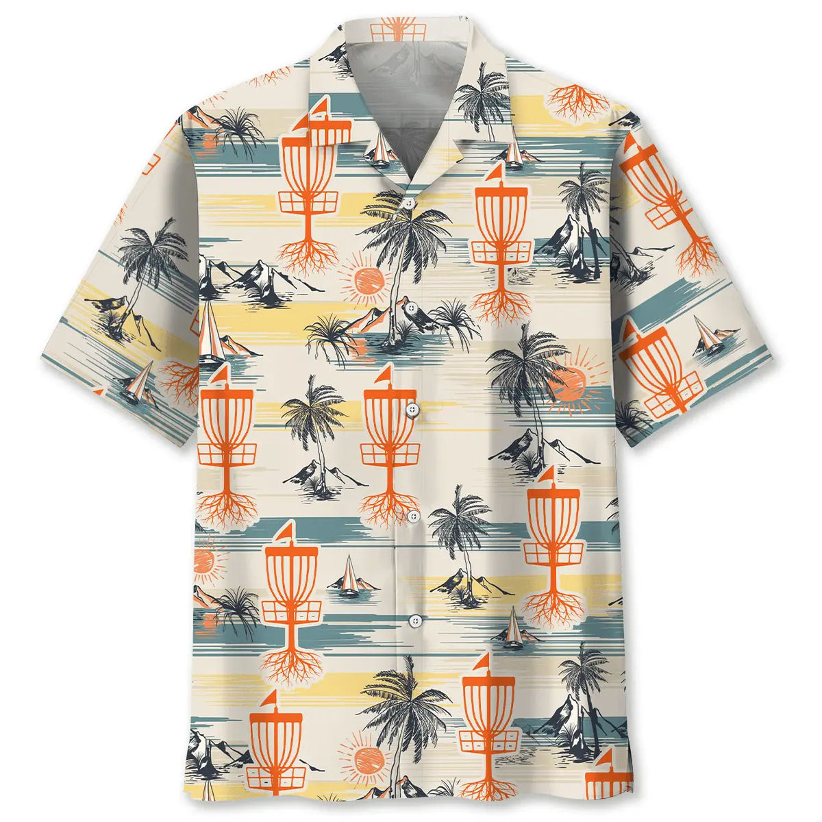 disc-golf-vintage-palm-tree-hawaiian-shirt