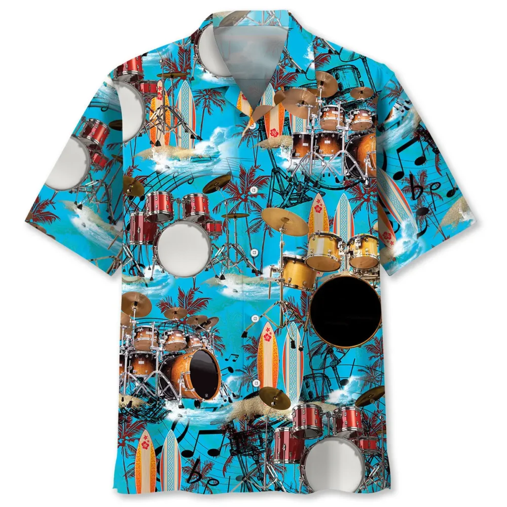 Drum Beach Hawaiian Shirt HWBN2762723 - Beltina