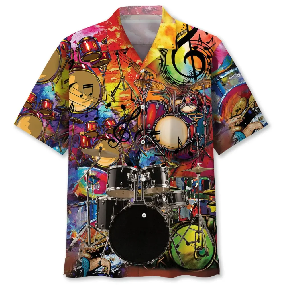 Drum Color Hawaiian Shirt HWBN2762717 - Beltina