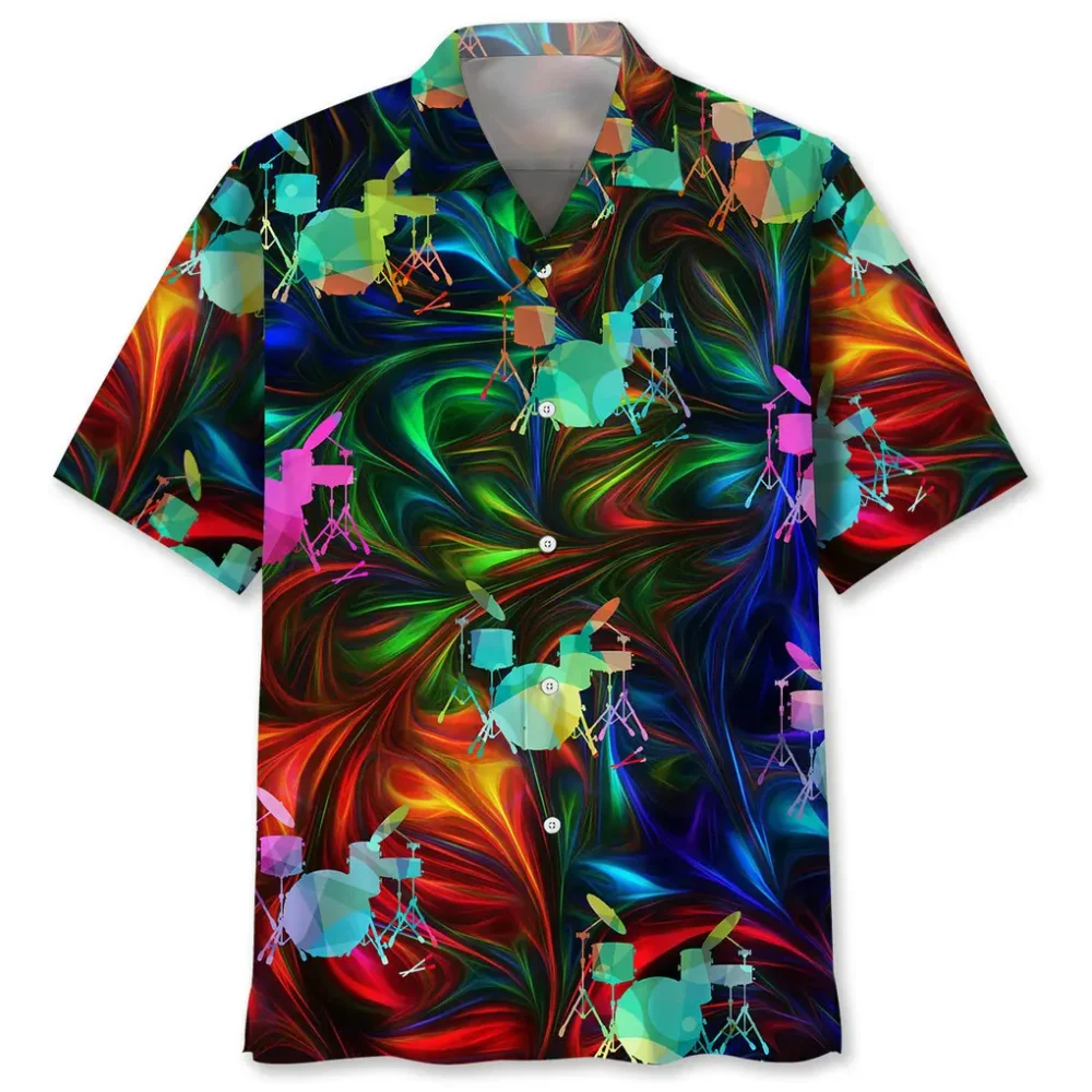Drum Color Hawaiian Shirt HWBN2762433 - Beltina