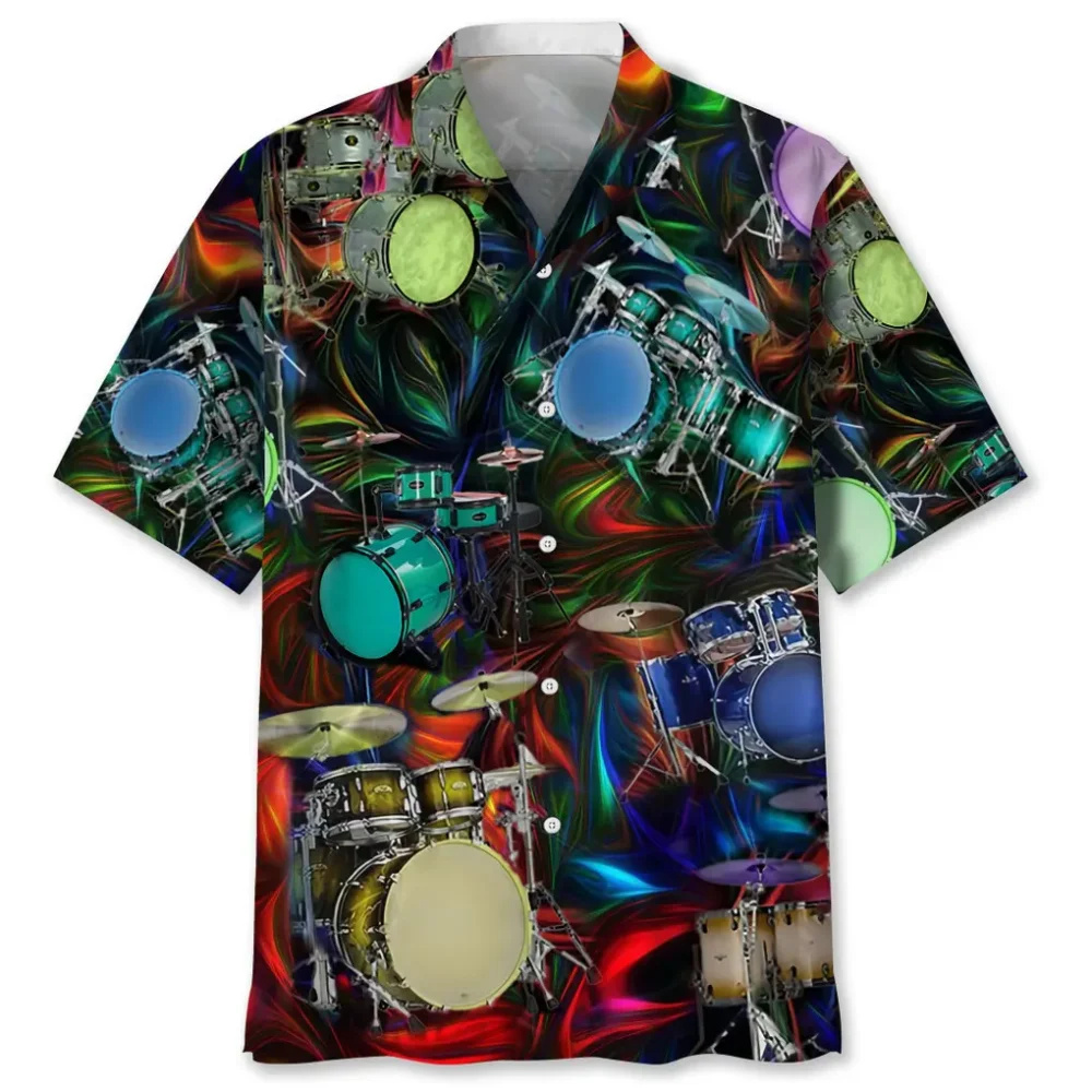 Drum Light Hawaiian Shirt HWBN2762440 - Beltina