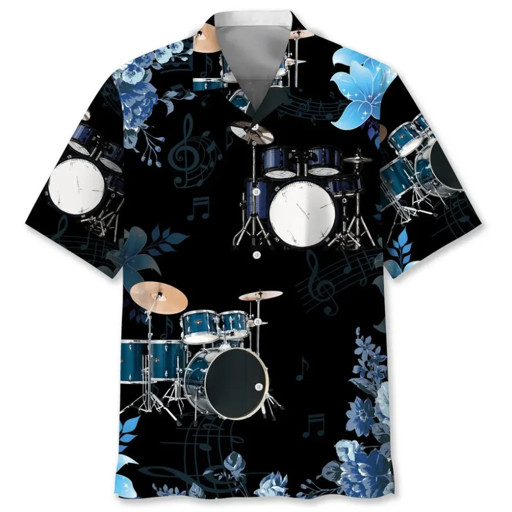 Drum Nature Flower Hawaiian Shirt HWBN2762445 - Beltina