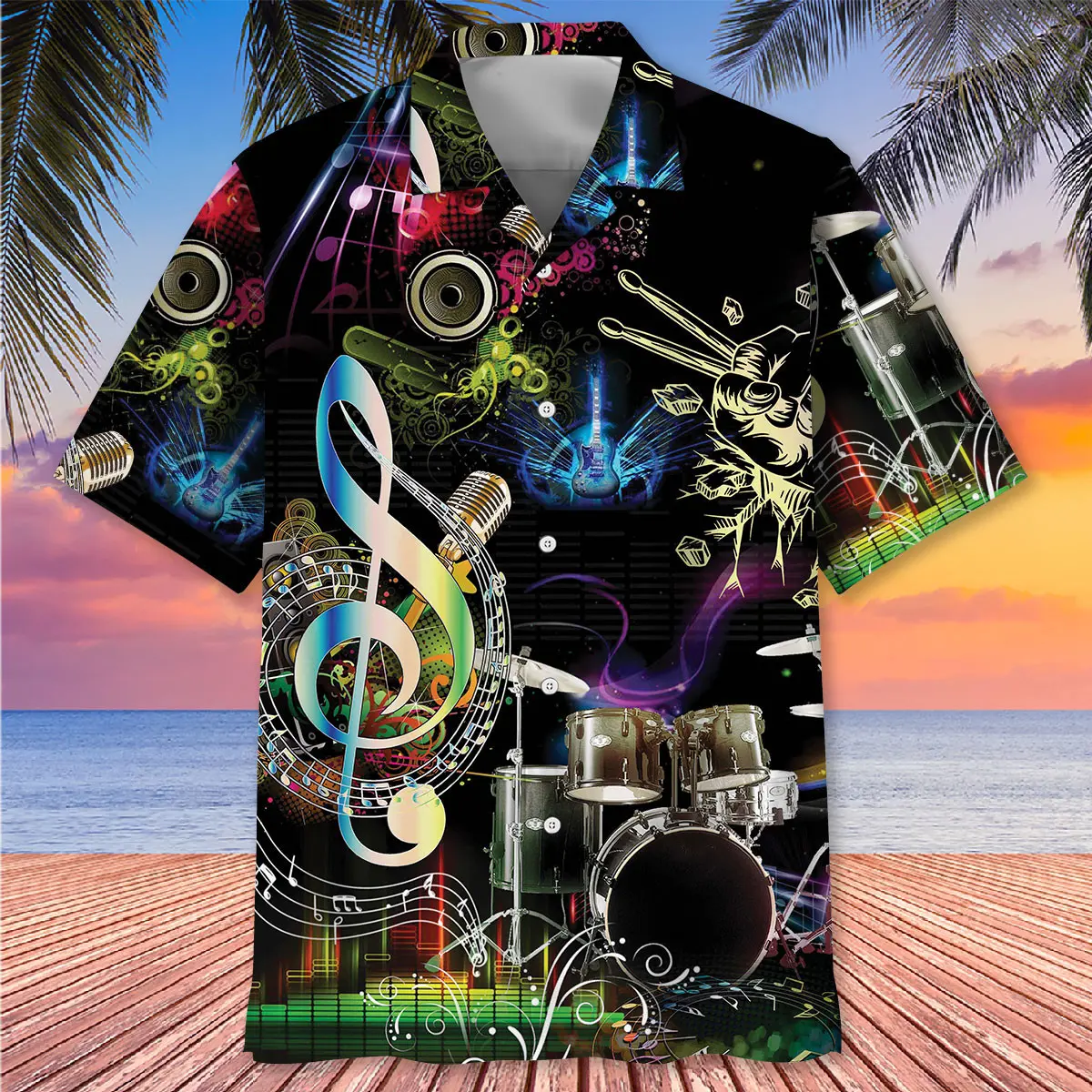 drum-neon-light-hawaiian-shirt-2