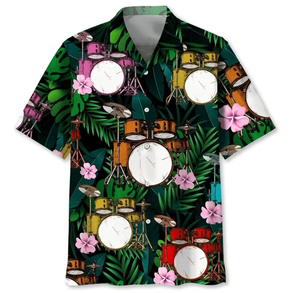 Drum Tropical Hawaiian Shirt HWBN2762561 - Beltina