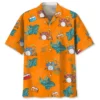Drum Tropical Orange Hawaiian Shirt HWBN2762448 - Beltina