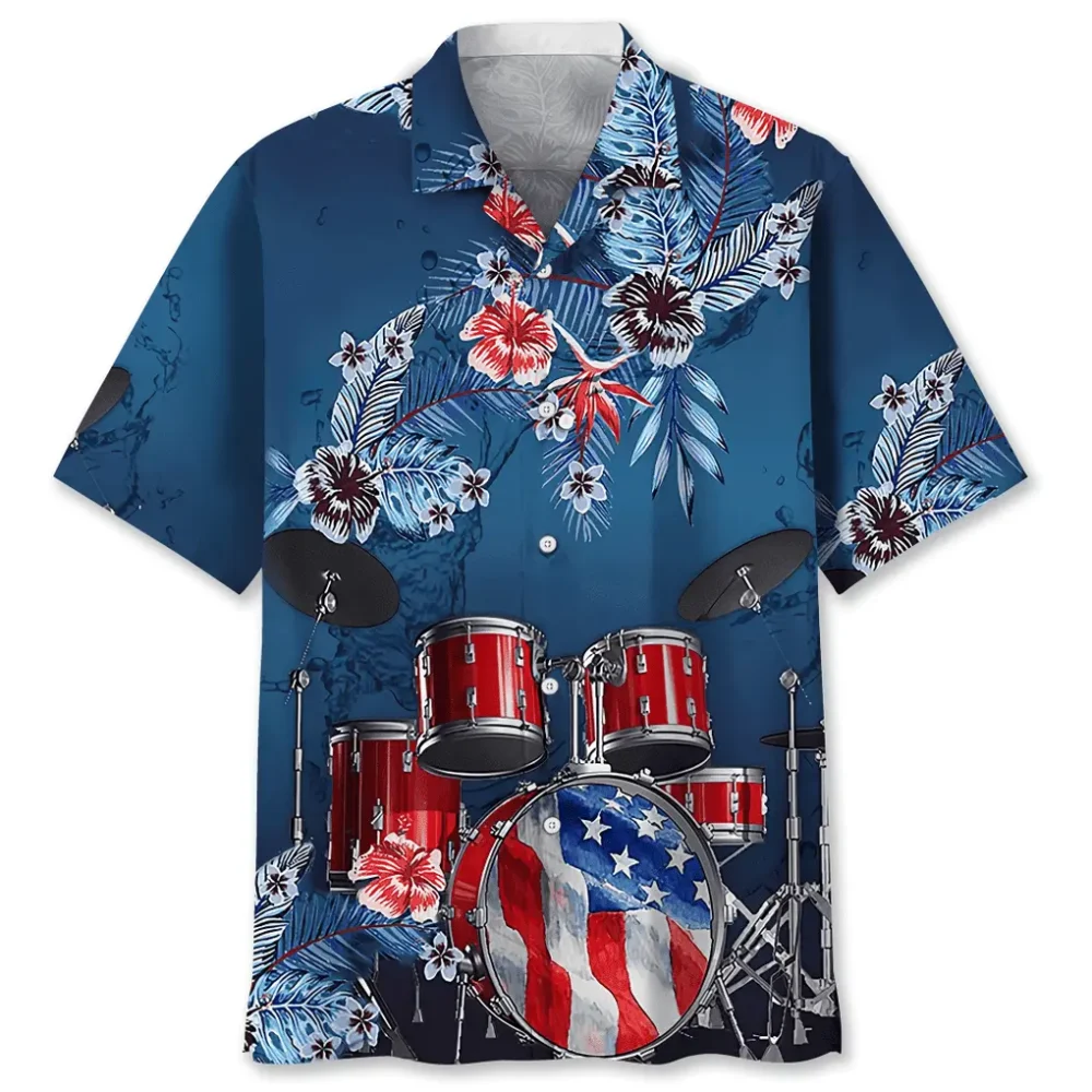 Drum Usa Hawaiian Shirt HWBN2762449 - Beltina