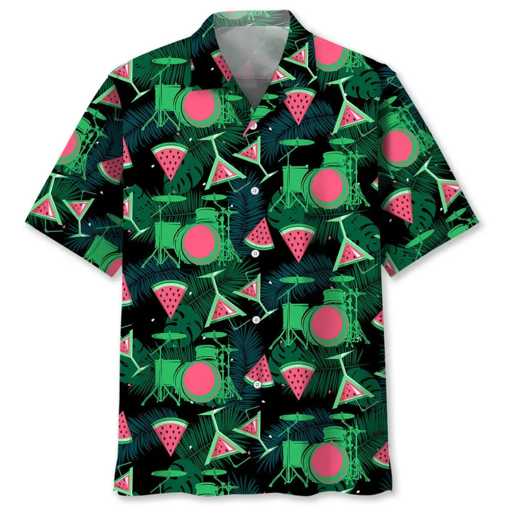 Drum Watermelon Hawaiian Shirt HWBN2762450 - Beltina