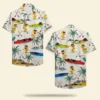 Duck Kayak Boat Pattern Unisex Hawaiian Shirt Aloha Shirt HWBN2765668 - Beltina
