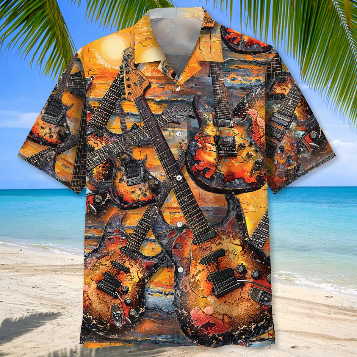 electric-guitar-art-sunset-hawaiian-shirt-1