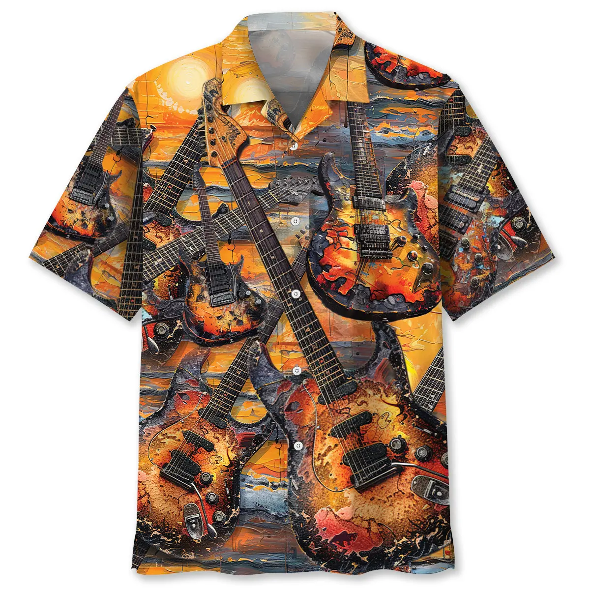 electric-guitar-art-sunset-hawaiian-shirt