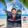 F1 Racing Custom Photo Face Hawaiian Shirt HWBN2764810 - Beltina