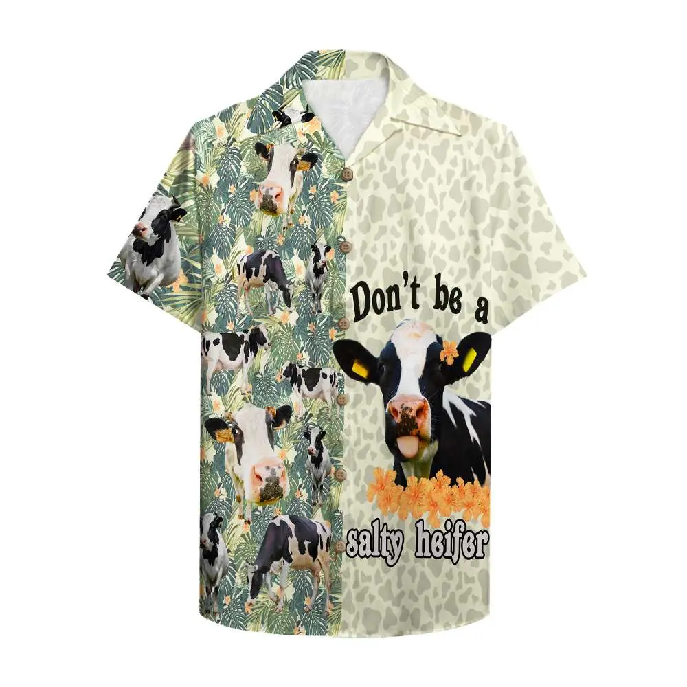 Farmer Don't Be A Salty Heifer Unisex Hawaiian Shirt Aloha Shirt HWBN2765643 - Beltina