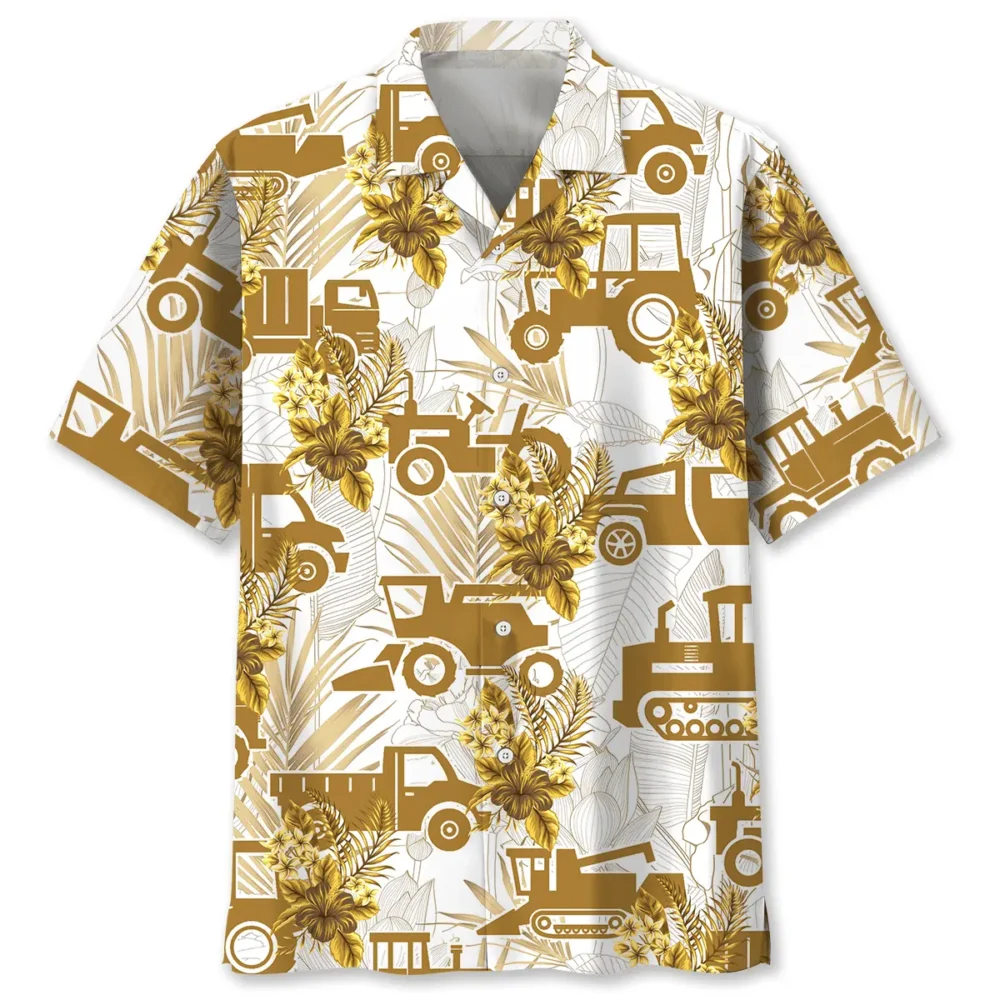 Farmer Vehicles Tropical Hawaiian Shirt HWBN2762987 - Beltina