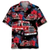 Fire Truck American Hawaiian Shirt HWBN2763731 - Beltina