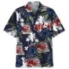 Fire Truck Dark Blue Hawaiian Shirt HWBN2763704 - Beltina