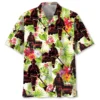 Fire Truck Firefighter Flower Hawaiian Shirt HWBN2763733 - Beltina