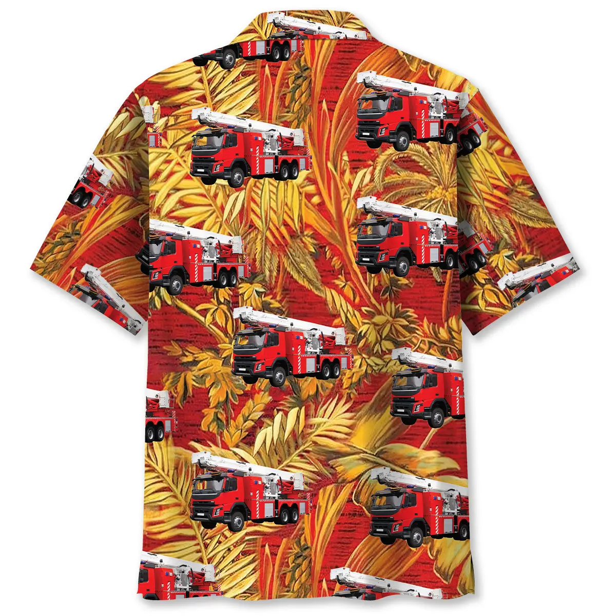 fire-truck-tropical-orange-hawaiian-shirt-2