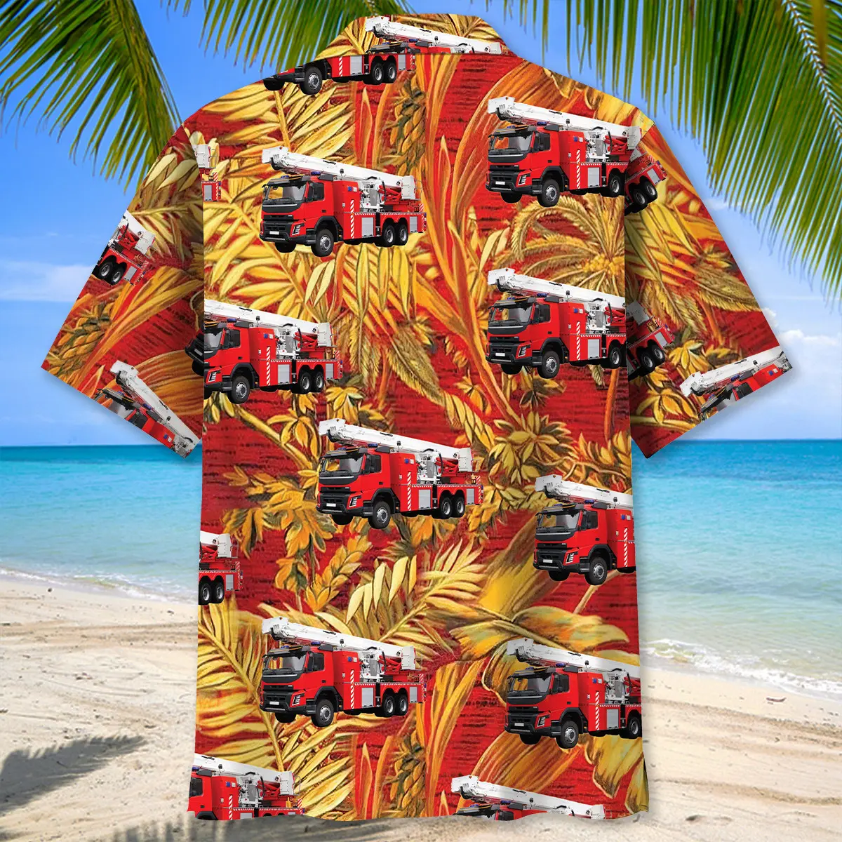 fire-truck-tropical-orange-hawaiian-shirt-3