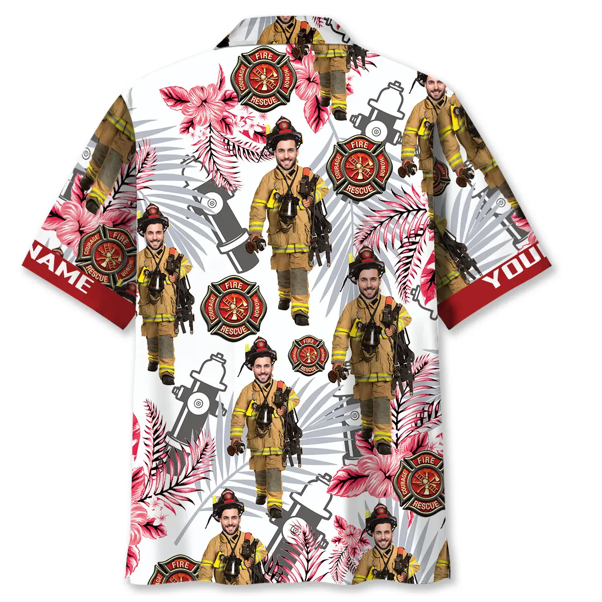 firefighter-custom-name-custom-photo-hawaiian-shirt-1