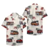 Firefighter Fire Truck Pattern Unisex Hawaiian Shirt Aloha Shirt HWBN2765669 - Beltina