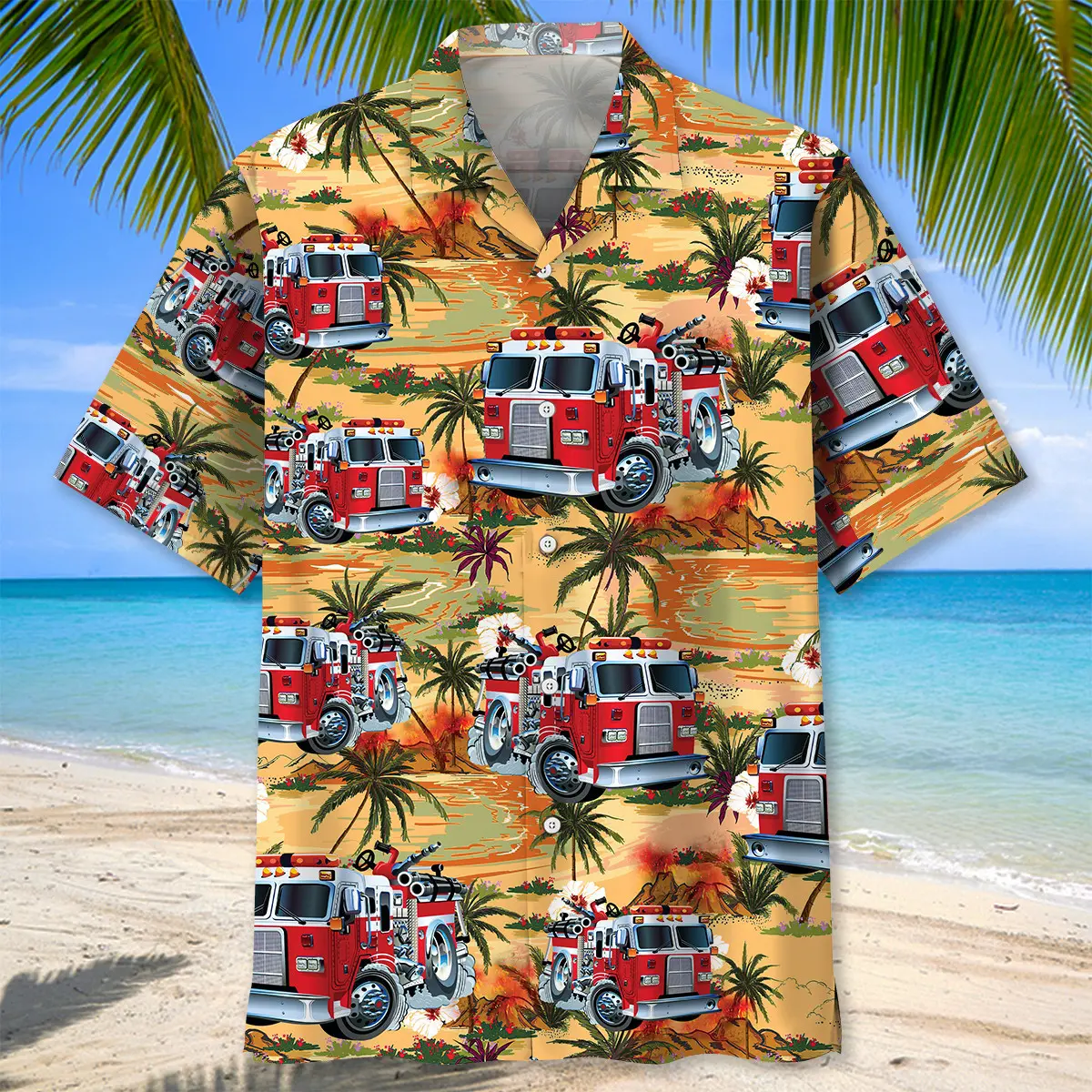 firefighter-truck-hawaiian-shirt-1